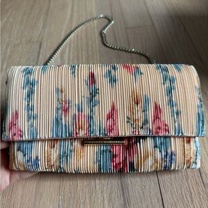 Multicolor Floral Pleated Women's Bag